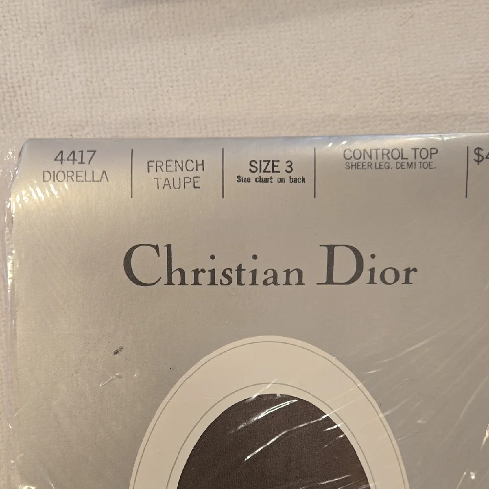 ​Christian Dior Diorella Hosiery Set (2) - French Taupe - NIB SEALED RARE Vtg